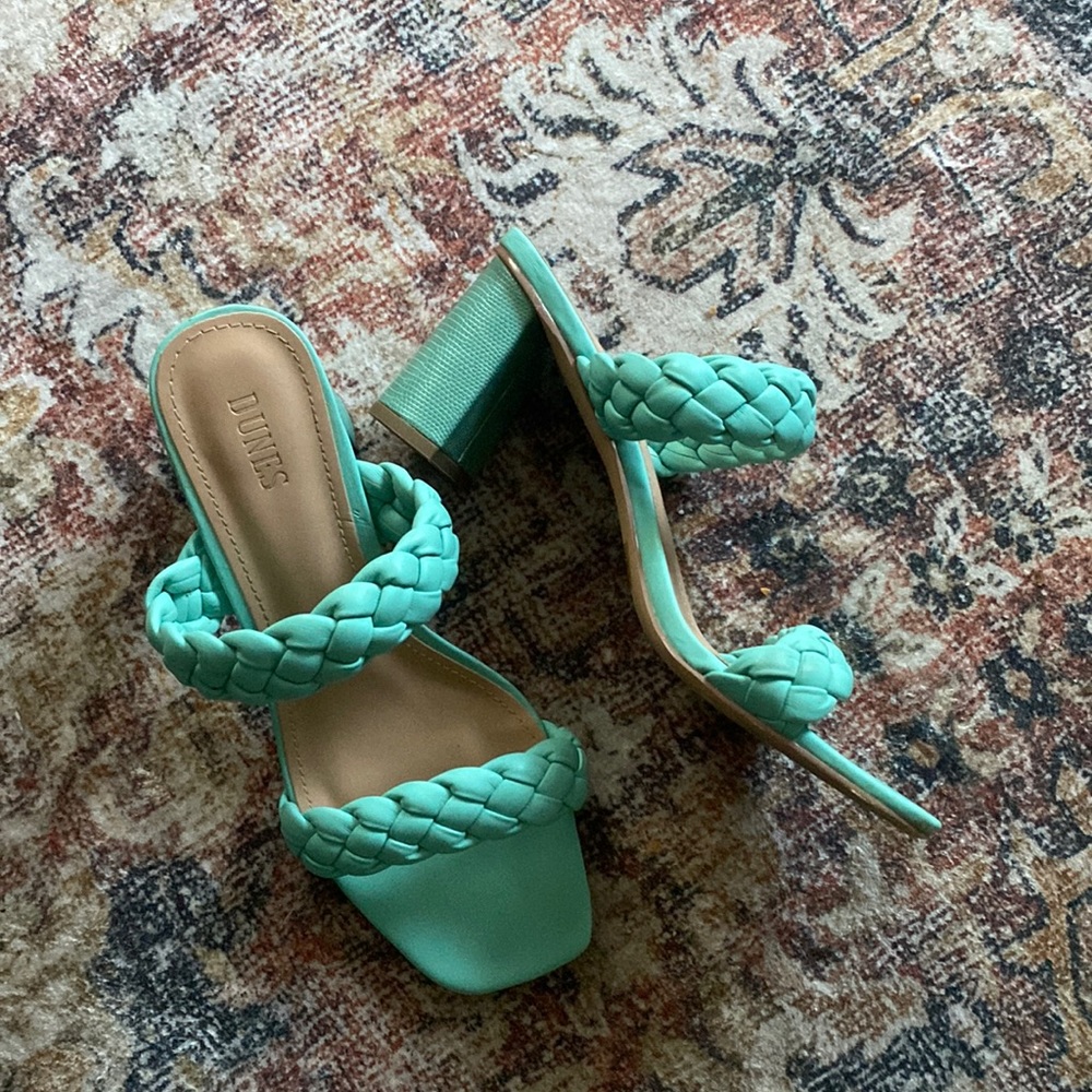 Braided sandal - teal